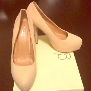 Nude heels.